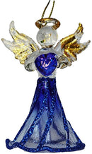 Crystal Birthstone Angel Ornament - September - The Country Christmas Loft