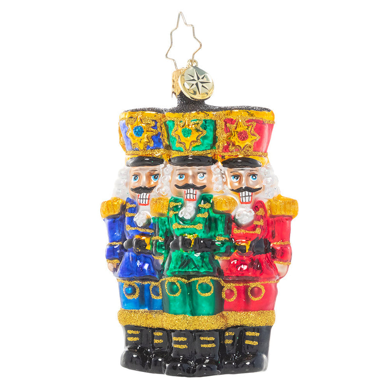 Christopher Radko Little Gem Glass Ornament - The Nut-Cracking Pack - The Country Christmas Loft