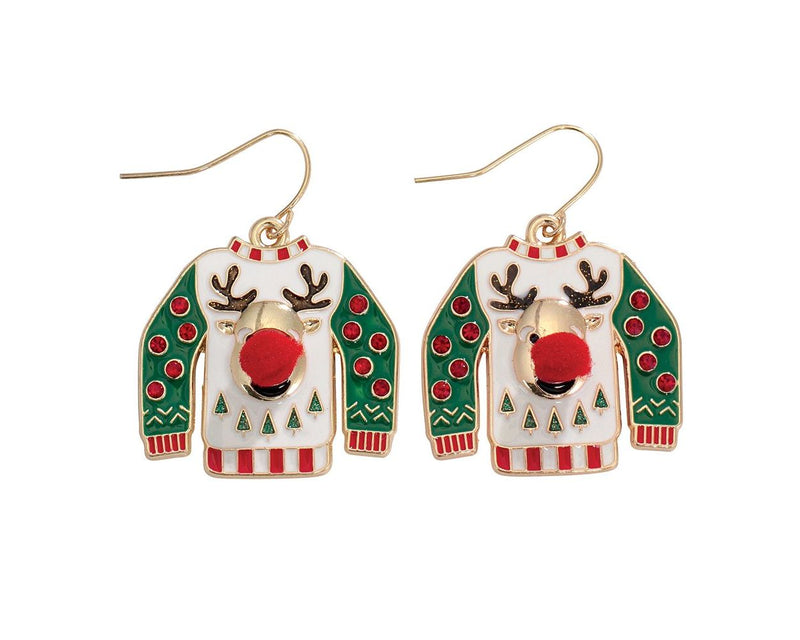 Sweaters with Rudolph - Earrings