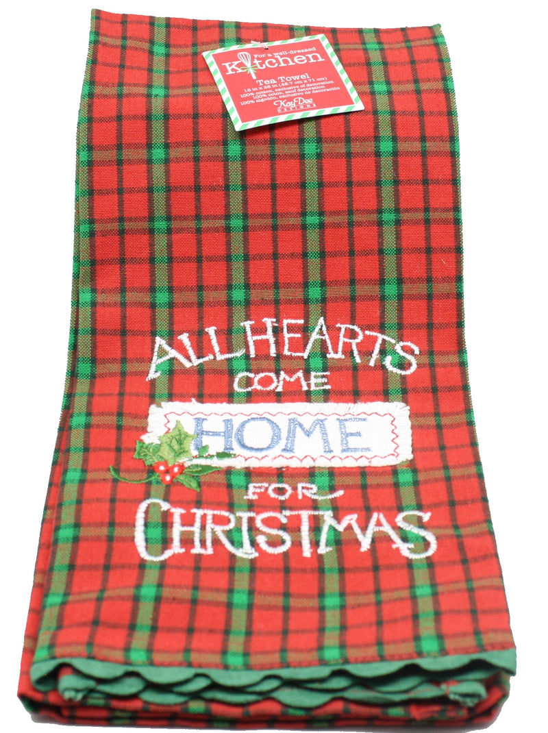 Home For Christmas Tea Towel - The Country Christmas Loft