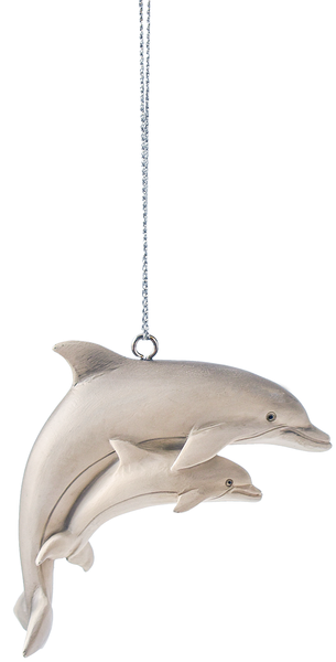 Dolphin and Baby Ornament - The Country Christmas Loft