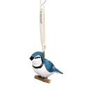 Handcarved Wood Ornament - Blue Jay