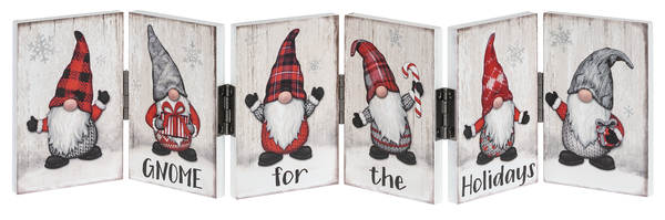 Gnome for the Holidays Accordion Signs - The Country Christmas Loft