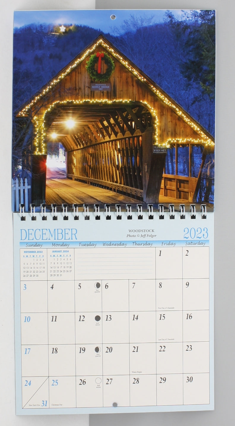 Vermont 2023 Mini Wall Calendar - The Country Christmas Loft