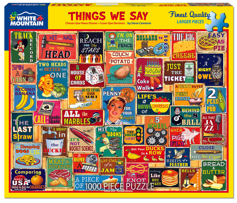 Things We Say (1733pz) - 1000 Piece Jigsaw Puzzle - The Country Christmas Loft