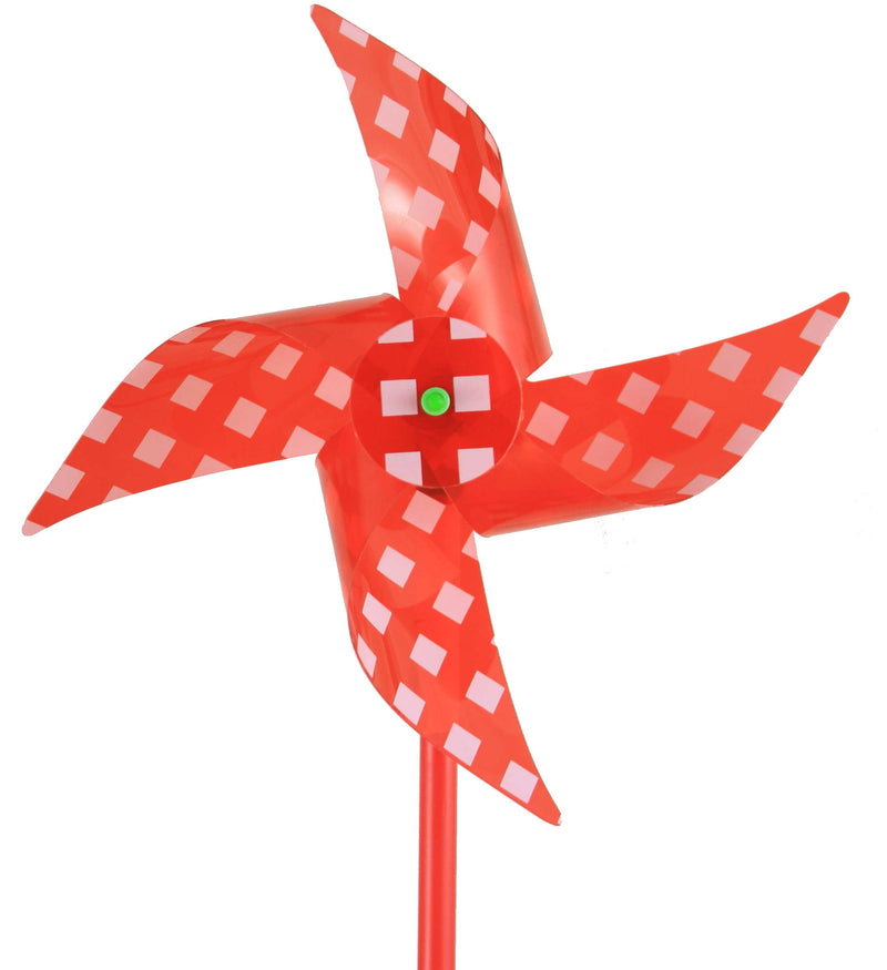 PVC Pinwheel - Red Gingham - The Country Christmas Loft