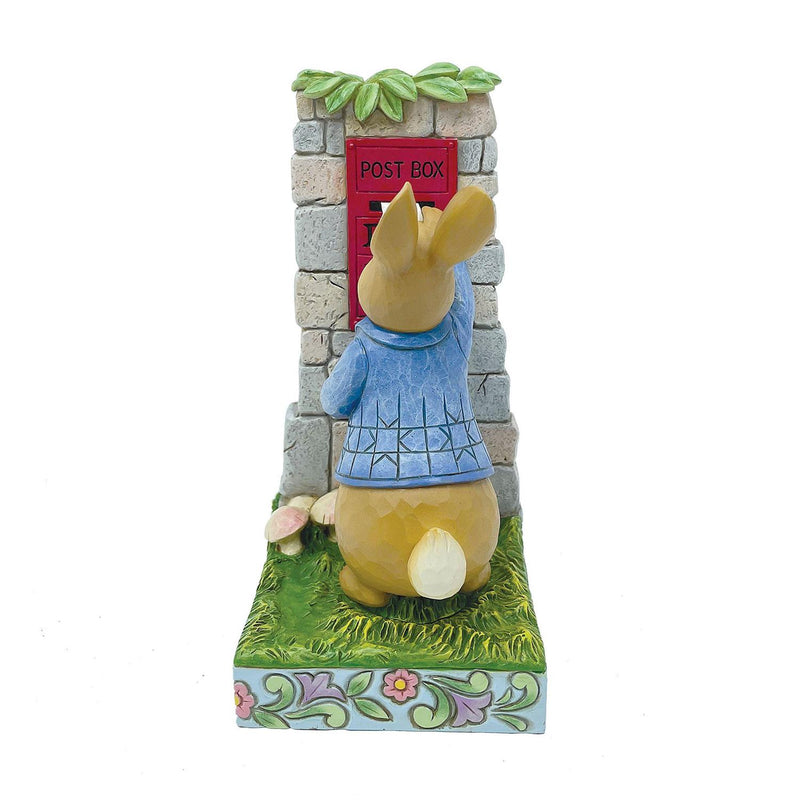 Peter Rabbit Mailing Letters Figurine - The Country Christmas Loft