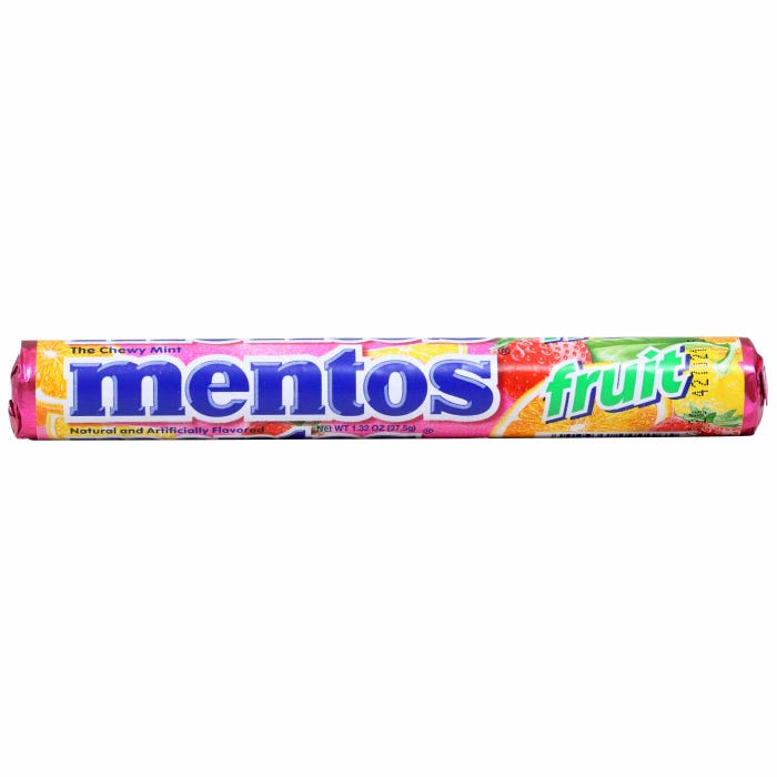 Mentos Fruit 1.32 ounce Roll