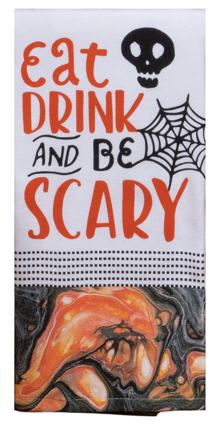 Haunted Home Eat Drink & Be Scary Dual Purpose Terry Towel - The Country Christmas Loft
