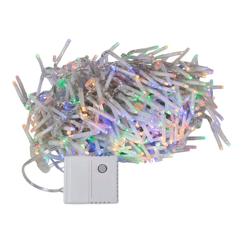 480-Light Fairy Multicolor LED Clear Wire Connectable Cluster Garland - The Country Christmas Loft
