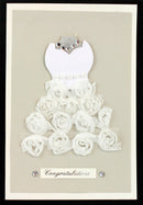 Handmade Embellished Card Collection - Wedding Day Brides Dress