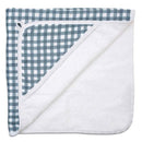Lulujo Hooded Towel – Navy & Gingham - The Country Christmas Loft
