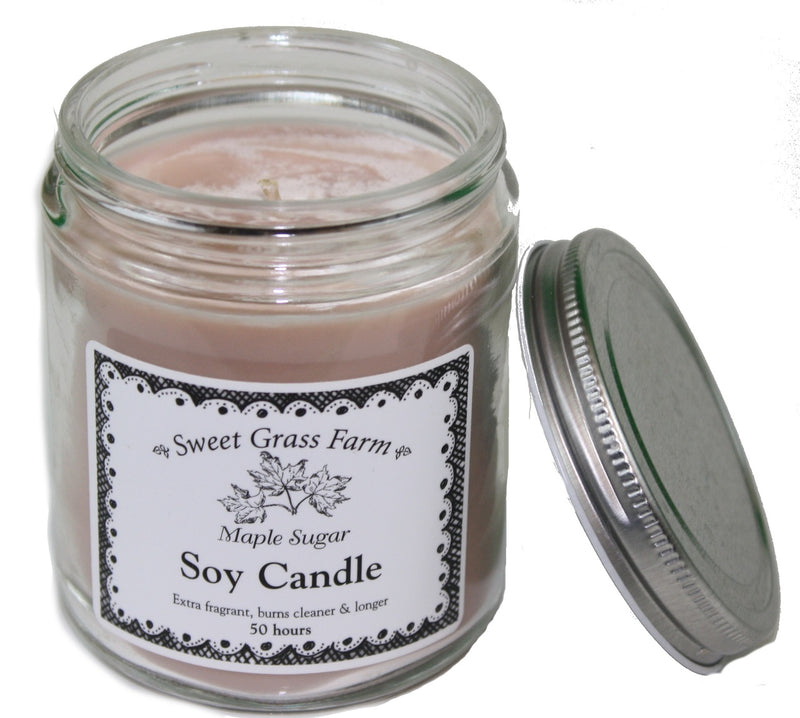 Sweet Grass Farm 6.5 Ounce Soy Candle - Maple Sugar - The Country Christmas Loft