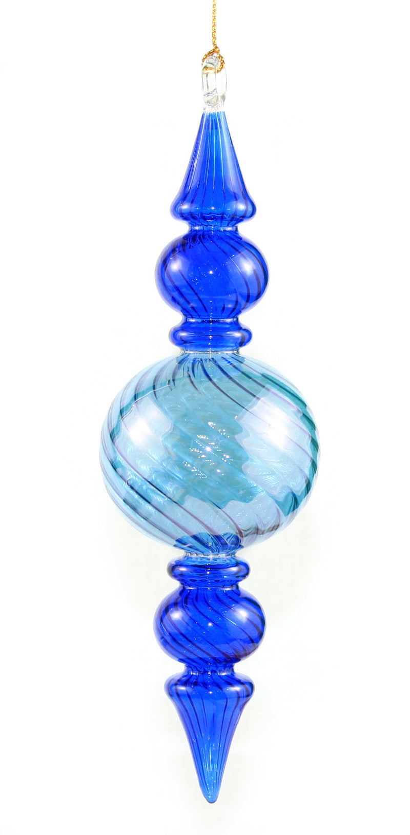 Organic Luster Double Ended Spire - Blue