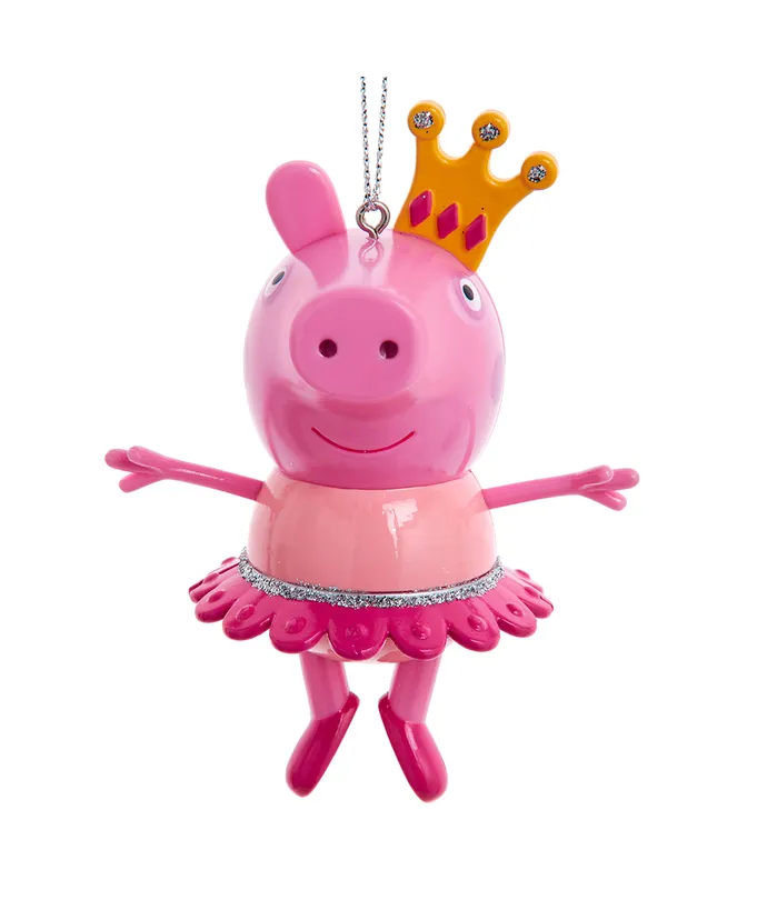 Peppa Pig With Crown Ornament - The Country Christmas Loft