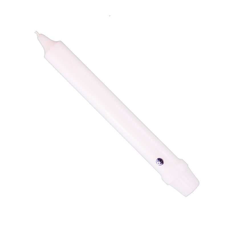 Colonial Candle Single Taper Candle (White) - 8 Inch