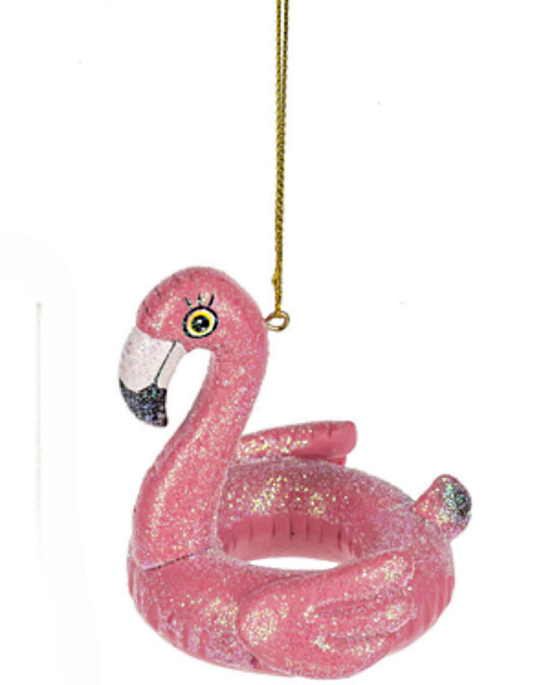 Animal 'Floatie' Ornament -  Pink Flamingo - The Country Christmas Loft