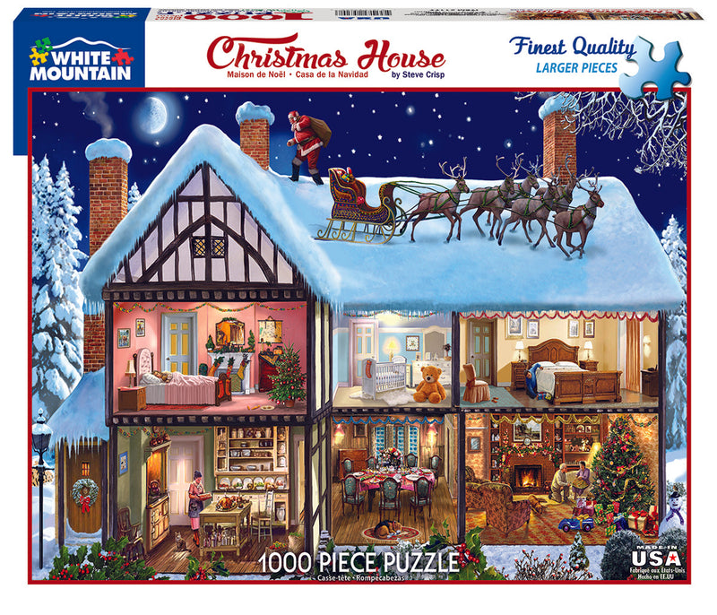 Christmas House Puzzle - 1000 Piece - The Country Christmas Loft