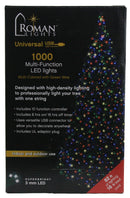 USB powered 1000 Superbright LED (82 foot) Green Wire Multifunction Lights with Timer -  Multicolor - The Country Christmas Loft