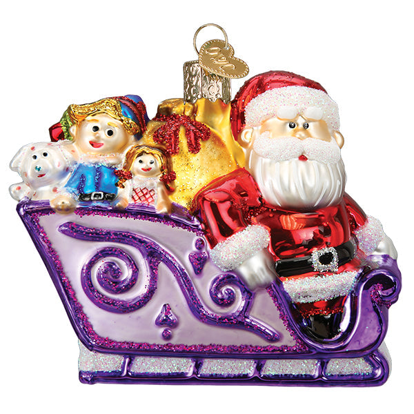Santa And Friends Ornament - The Country Christmas Loft