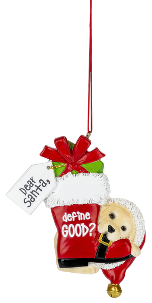 Christmas Dog  Ornaments - Define Good? - The Country Christmas Loft