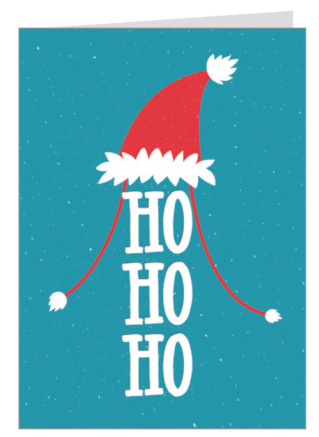 Holiday Favorites 16 Count Card Set - Ho Ho Ho - Santa Hat - The Country Christmas Loft