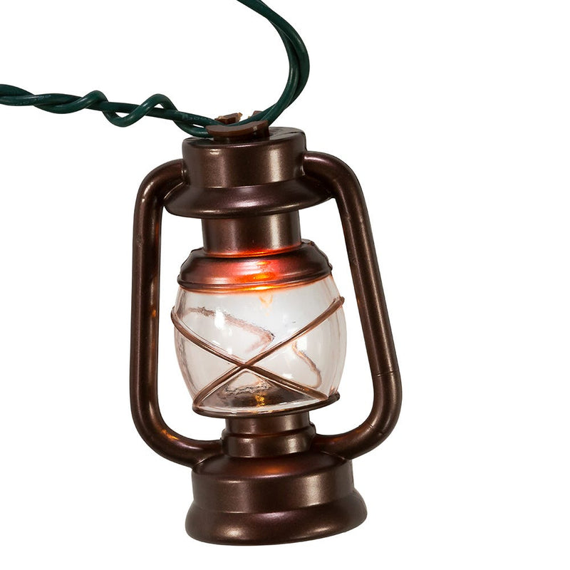 Kurt Adler Ul 10-Light Brass Lantern Light Set - The Country Christmas Loft