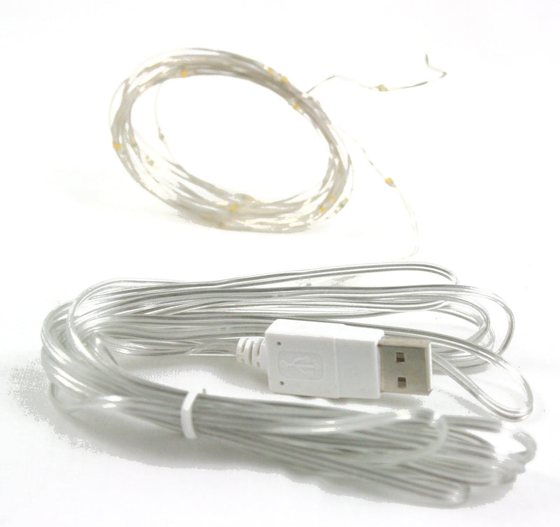 USB 25 LED (8 foot) Auto Lights - Warm White