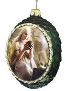 Game Of Thrones Glass Dragon Egg - Red - The Country Christmas Loft