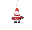 Cozy Snowman Ornament (Letters A - F) - - The Country Christmas Loft