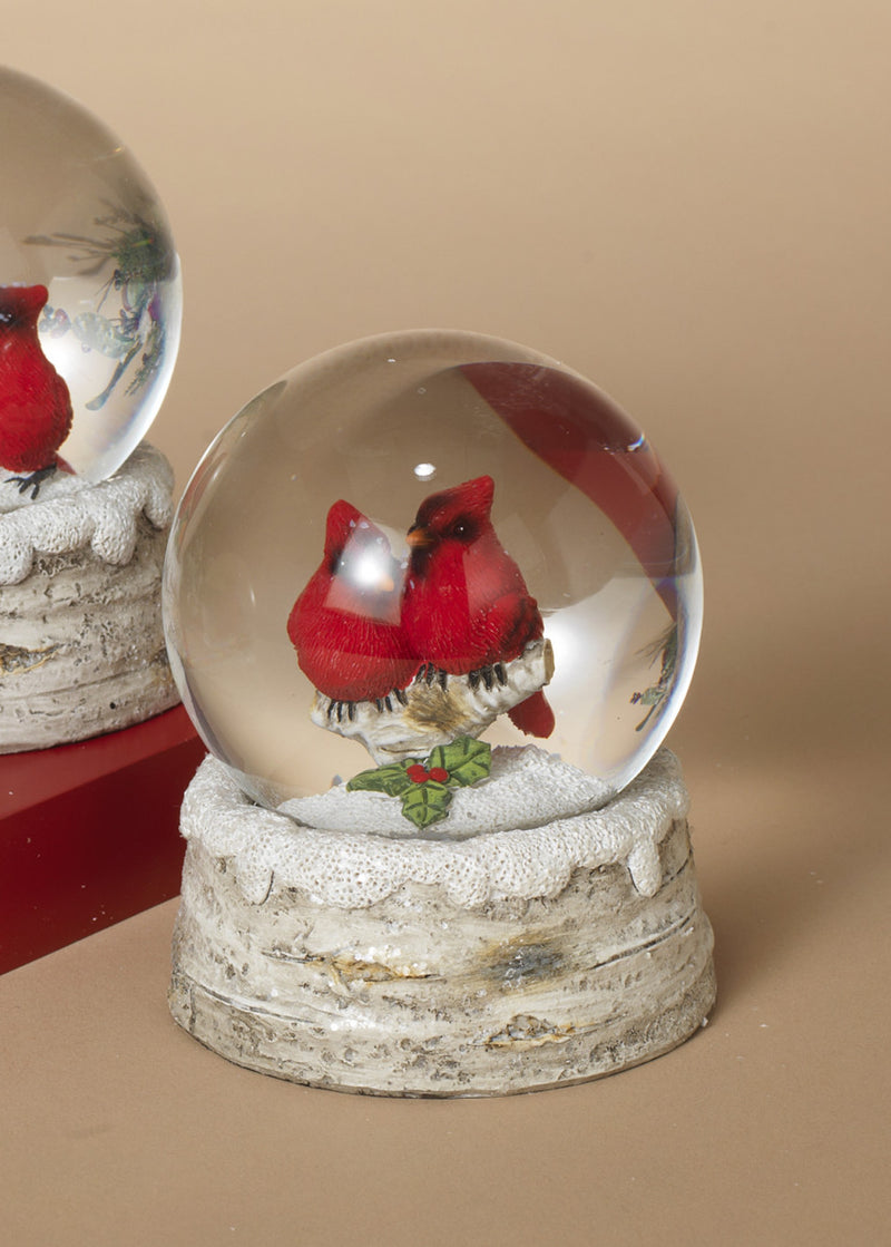 4 Inch Resin Holiday Cardinal Waterglobe - Style 3 - The Country Christmas Loft