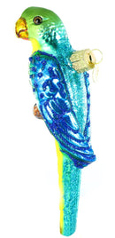 Parakeet Glass Ornament - The Country Christmas Loft