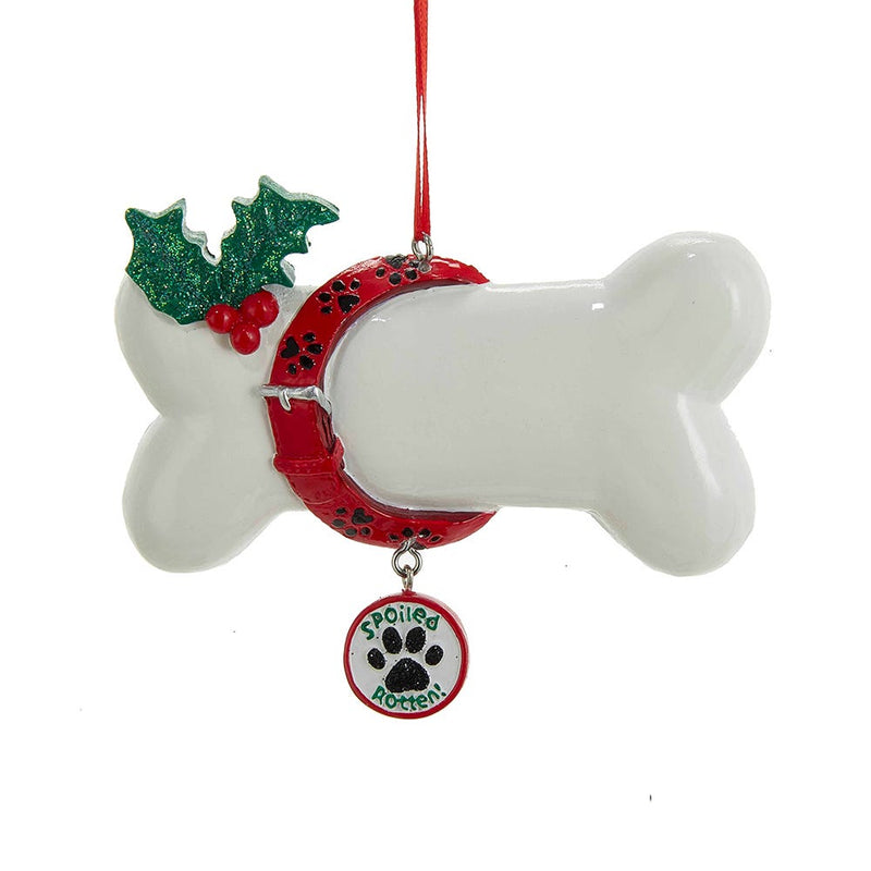 Holiday Ornaments Spoiled Rotten Dog Bone Ornament - The Country Christmas Loft