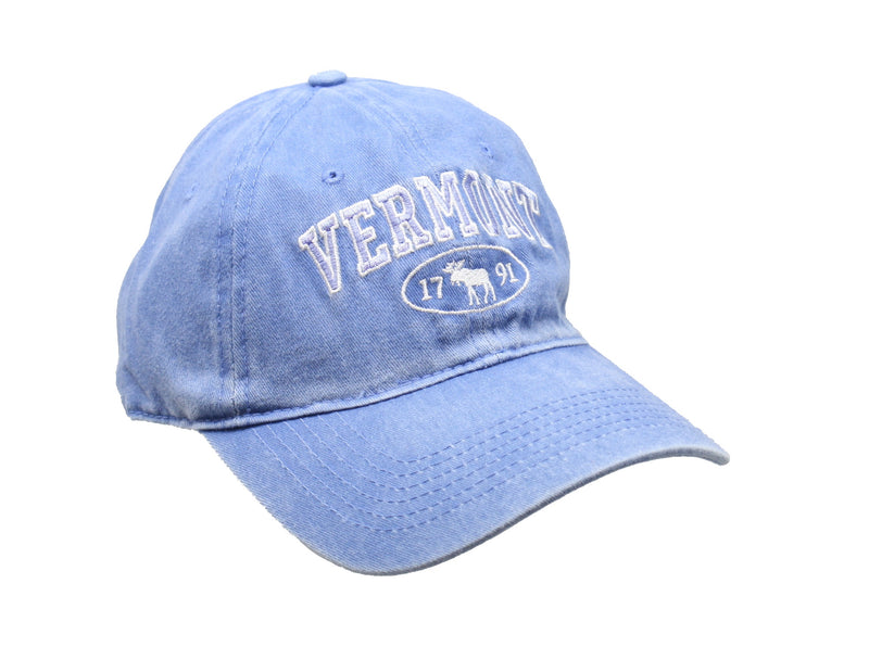Dyed Cap Vermont 1791 Moose - Light Blue - The Country Christmas Loft