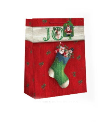 Country Christmas Gift Bag - Cub - Joy Stocking - The Country Christmas Loft