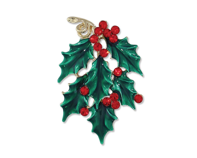 Holly Leaf - Pin - The Country Christmas Loft