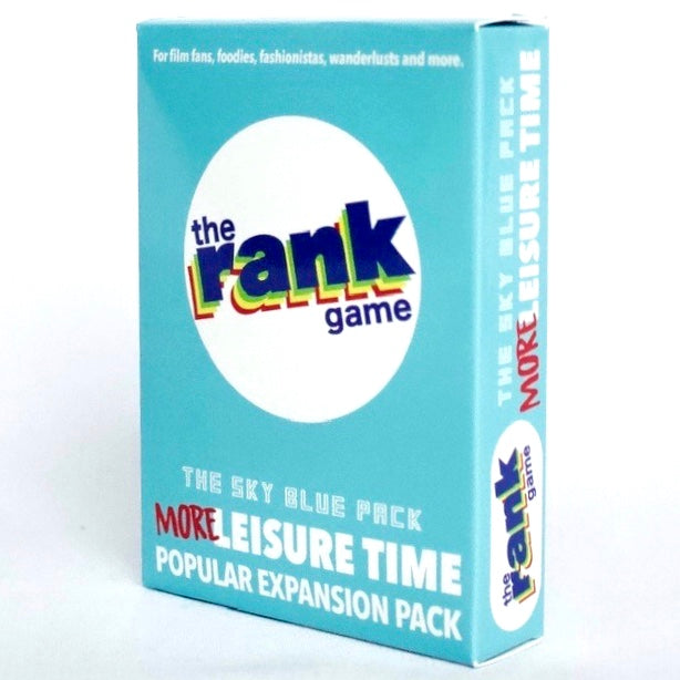The Rank Game Expansion Pack: MORE Leisure Time (Sky Blue Pack) - The Country Christmas Loft