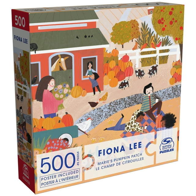 Fiona Lee Cozy Marie's Pumpkin Patch  - 500 Piece Puzzle