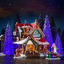 3 Color Crystal Lighted Tree - 4 Piece Set - The Country Christmas Loft