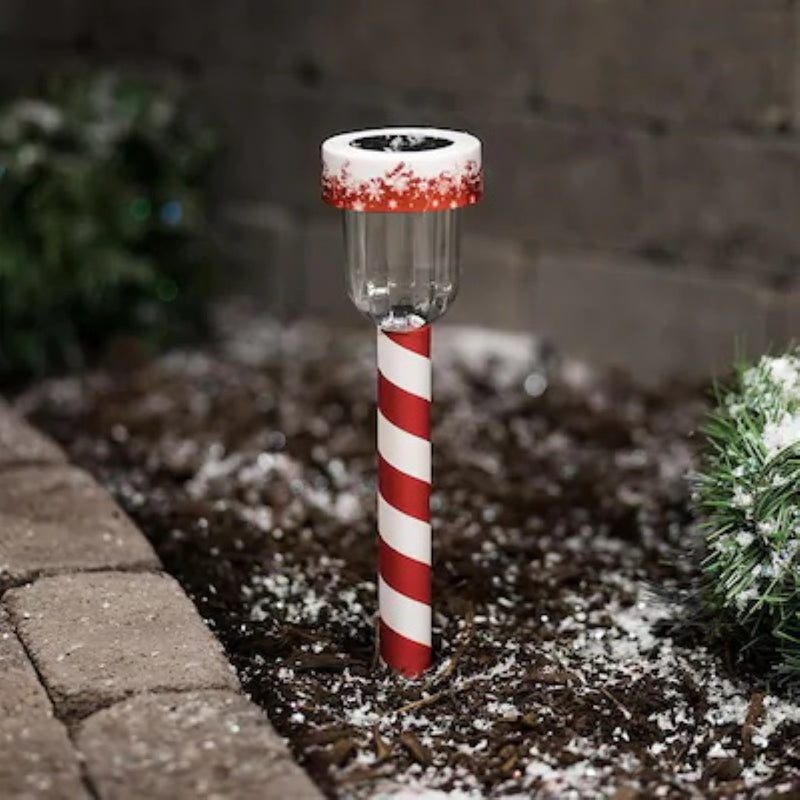 Holiday Living Candycane Solar Integrated LED Path Light - The Country Christmas Loft