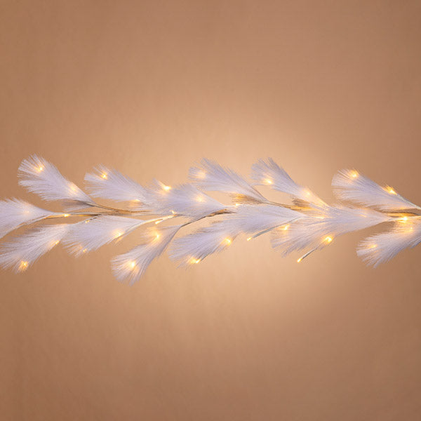 Lighted Feather Garland - 72 Inches