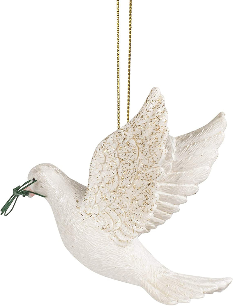 Dove with Olive Branch Ornament - The Country Christmas Loft