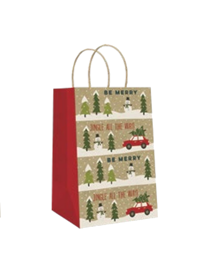 Holiday Jr Cub Kraft Gift Bags - - The Country Christmas Loft