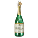 World Christmas Champagne Bottle  Ornament - The Country Christmas Loft