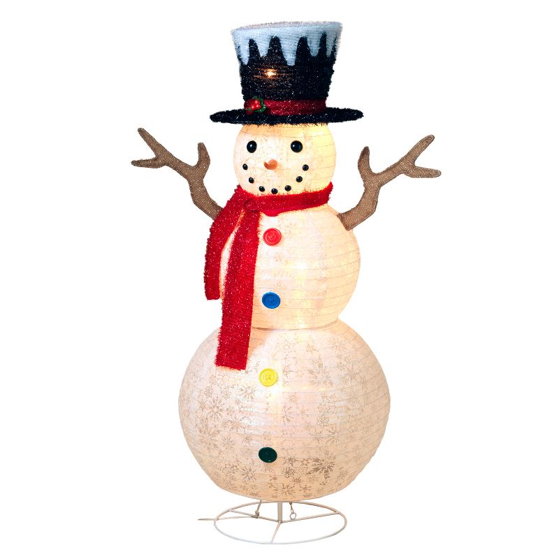48" Lighted Glittering Snowman - The Country Christmas Loft