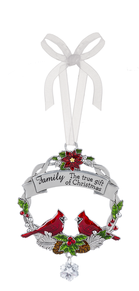 Christmas Cardinal Ornament - Family - The true gift of Christmas - The Country Christmas Loft