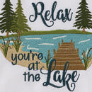 Relax You're At The Lake Decorative Dish Towel
