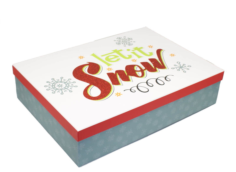 Rectangular Gift Box - 16.25x11.75x4 - - The Country Christmas Loft