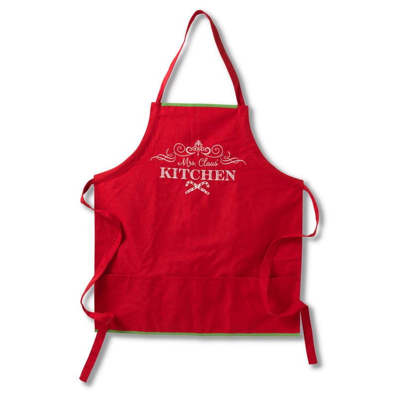 Fabric Holiday Design Apron - Mrs Claus' Kitchen - The Country Christmas Loft