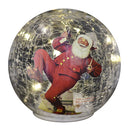 Lighted Globe - Norman Rockwell 'Cola Santa'